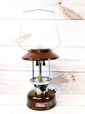 Vintage 1982 Coleman Model 275 Lantern Brown 2 Mantel No Globe